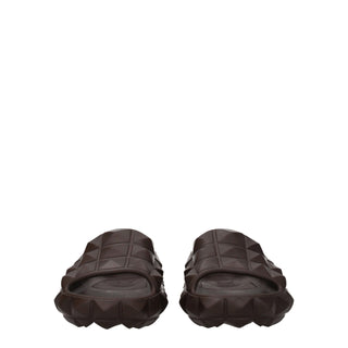 Pantuflas marrones de algodón