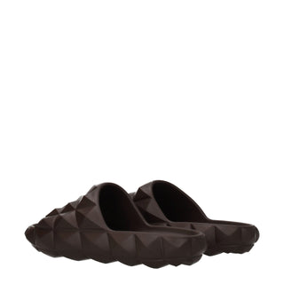 Pantuflas marrones de algodón