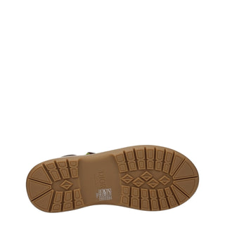 Beige Leder-Stiefeletten