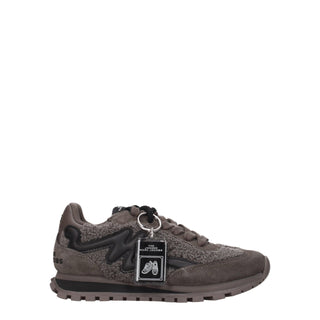 Gray Fur Chunky Sneakers