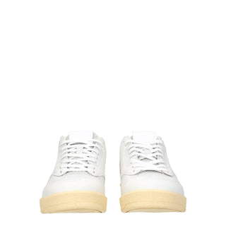 Zapatillas bajas de cuero blancas