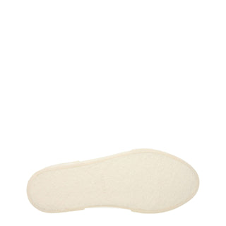 Beige Fabric Low Top Sneakers