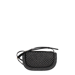 Bolso cruzado de cuero negro