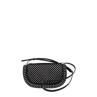 Bolso cruzado de cuero negro