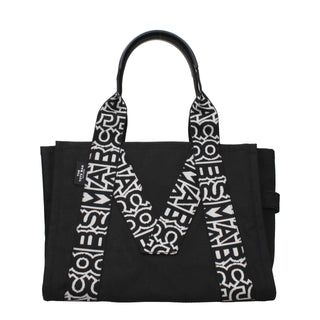 Black Fabric Shoulder Bag
