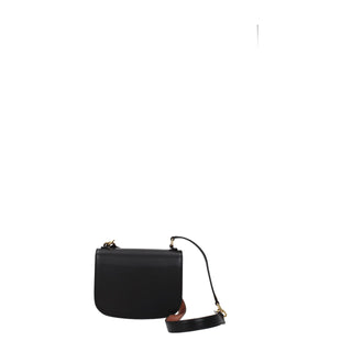 Schwarze Lederhandtasche