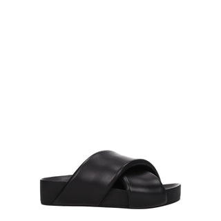 Zapatillas de cuero negras