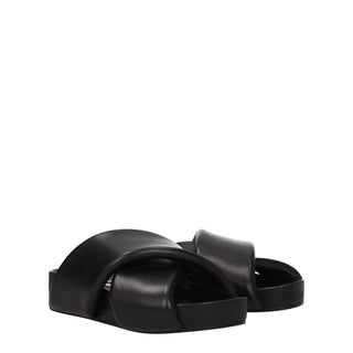 Zapatillas de cuero negras