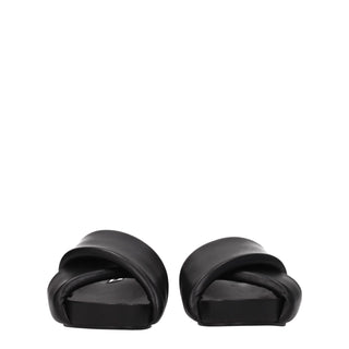 Zapatillas de cuero negras