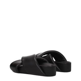 Zapatillas de cuero negras