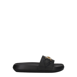 Zapatillas de cuero negras