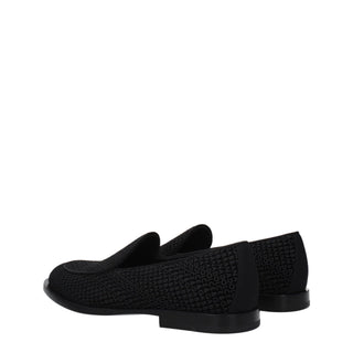 Schwarze Samt-Slipper