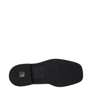 Botines de cuero negro