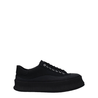 Zapatillas negras de plataforma de tela
