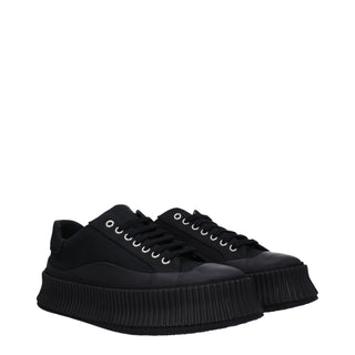 Zapatillas negras de plataforma de tela