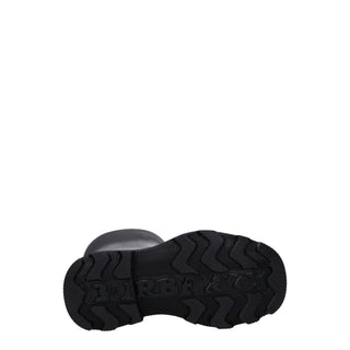 Black Cotton Rain Boots
