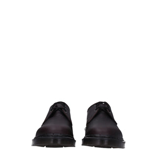 Zapatos Oxford y Derby morados de cuero