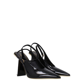 Sandalias negras de cuero