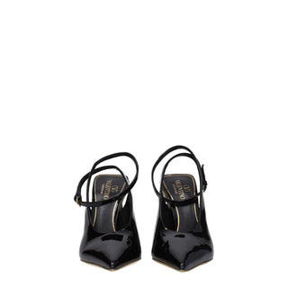 Sandalias negras de cuero