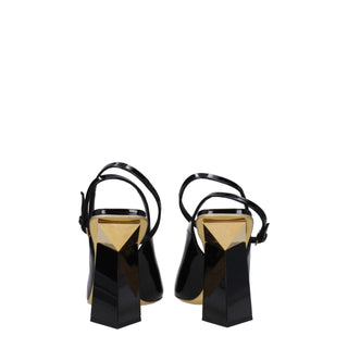 Sandalias negras de cuero