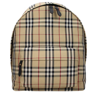 Beige Fabric Backpack