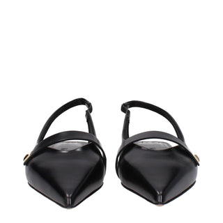 Bailarinas negras de cuero