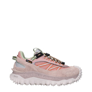 Pinkfarbene Sportsneaker aus Leder