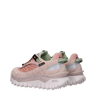 Pinkfarbene Sportsneaker aus Leder