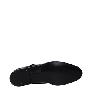 Zapatos Oxford y Derby negros de cuero