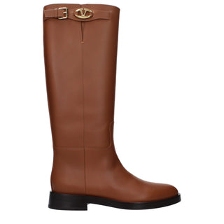 Braune Lederstiefel
