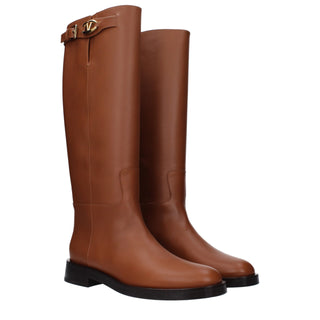Braune Lederstiefel