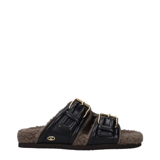 Zapatillas de cuero negras