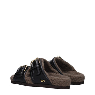 Zapatillas de cuero negras