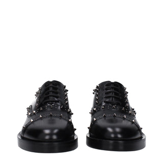Black Leather Oxfords And Derbies