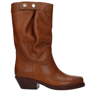 Braune Leder Stiefeletten