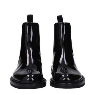 Botines de cuero negro