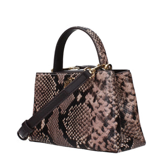 Rosa Lederhandtasche