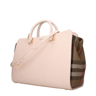 Rosa Lederhandtasche