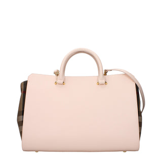 Rosa Lederhandtasche