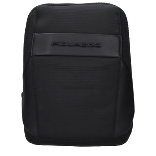 Black Fabric Crossbody Bag