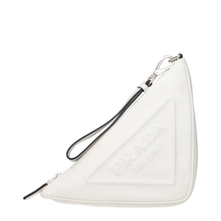 Clutch Bag aus weißem Leder