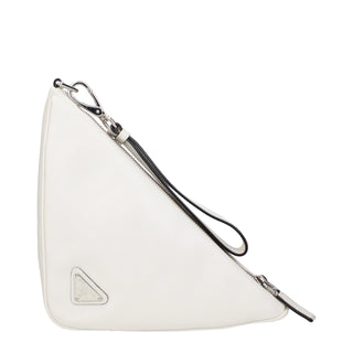 Clutch Bag aus weißem Leder