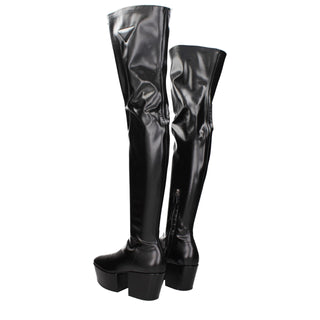 Black Leather Over The Knee