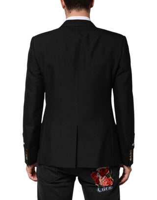 Schwarzer Bienen-Kronen-verzierte Anzugjacke Blazer
