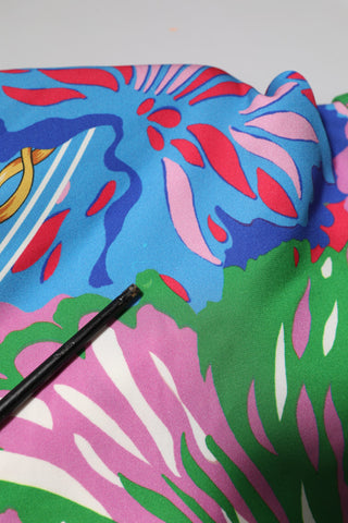 Multicolor Floral Printed Tunic Blouse Top