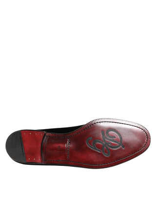 Black Velvet Slip On Loafers Men Formal Shoes
