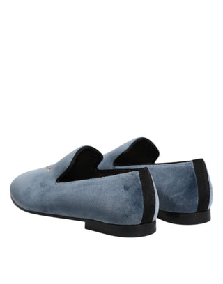 Blue Velvet DG Logo Loafers Formelle Schuhe