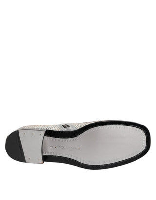 Weiße Strass DG Logo Heels Stiefeletten Schuhe