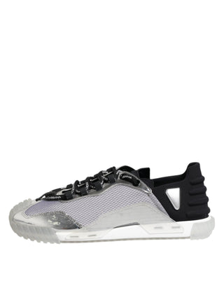 Zapatillas bajas NS1 para hombre de nailon negro y plateado