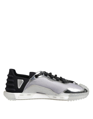 Zapatillas bajas NS1 para hombre de nailon negro y plateado